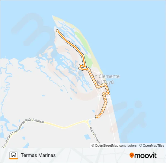 ZONA NORTE Bus Line Map