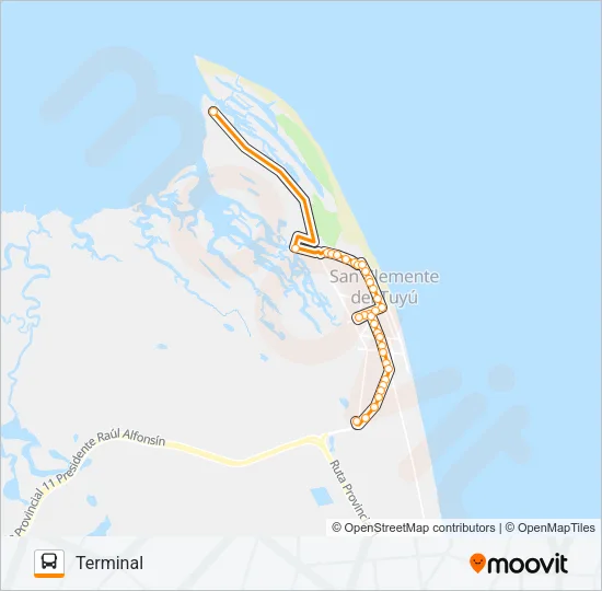 ZONA NORTE Bus Line Map