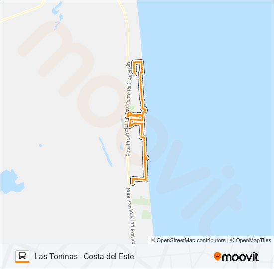 Mapa de ZONA CENTRO de autobús