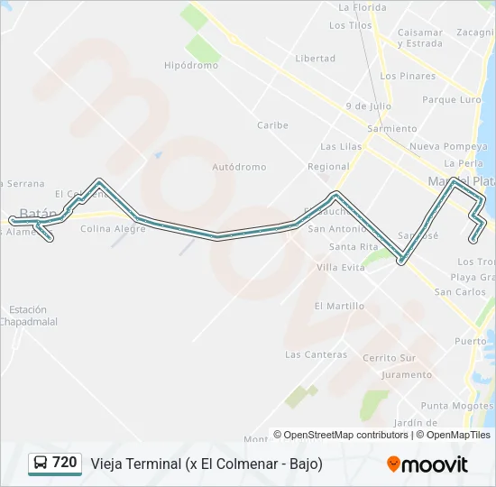 720 Bus Line Map