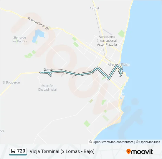 720 Bus Line Map