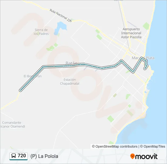 720 Bus Line Map