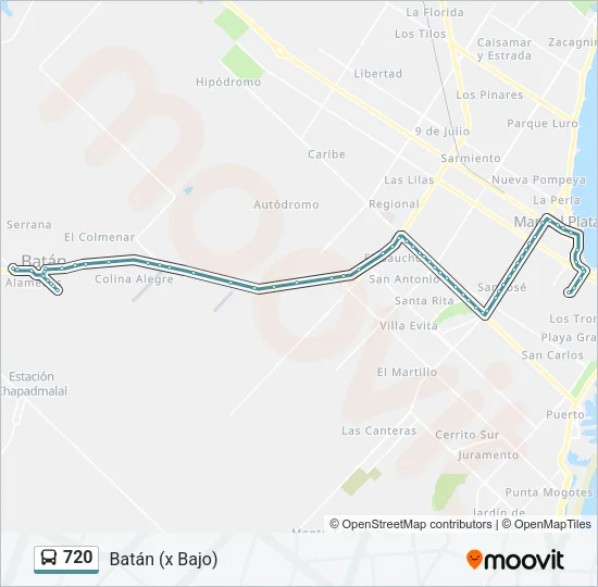 720 Bus Line Map