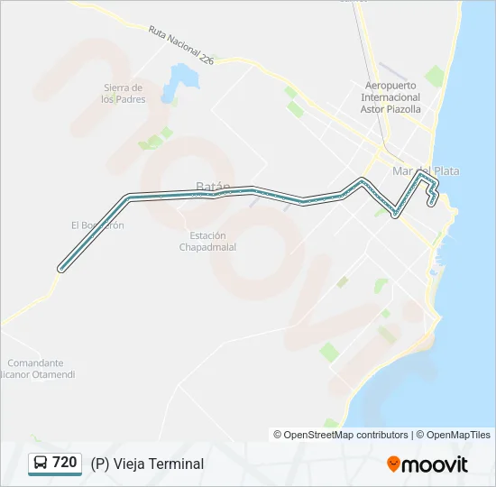 720 Bus Line Map