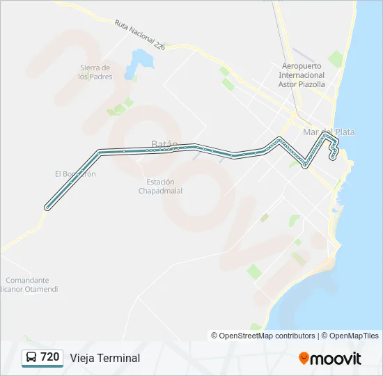 720 Bus Line Map