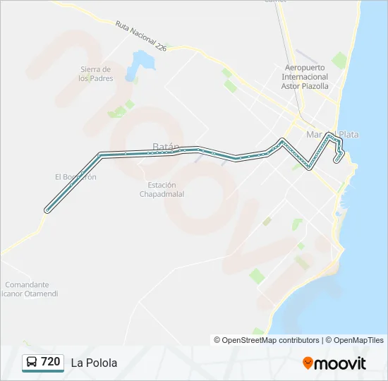 720 Bus Line Map