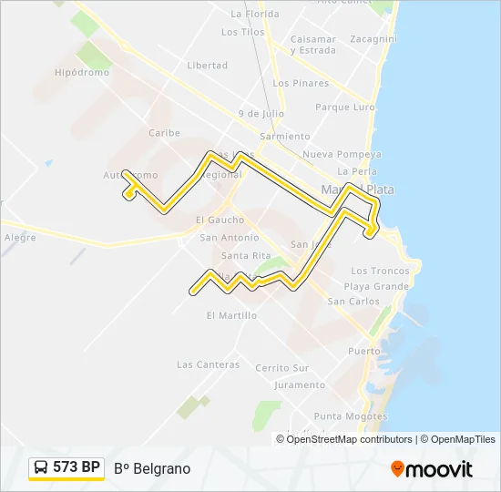 573 BP Bus Line Map