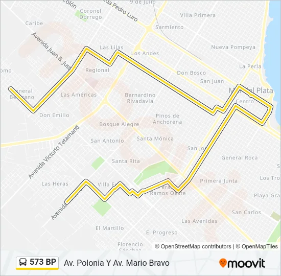 573 BP Bus Line Map