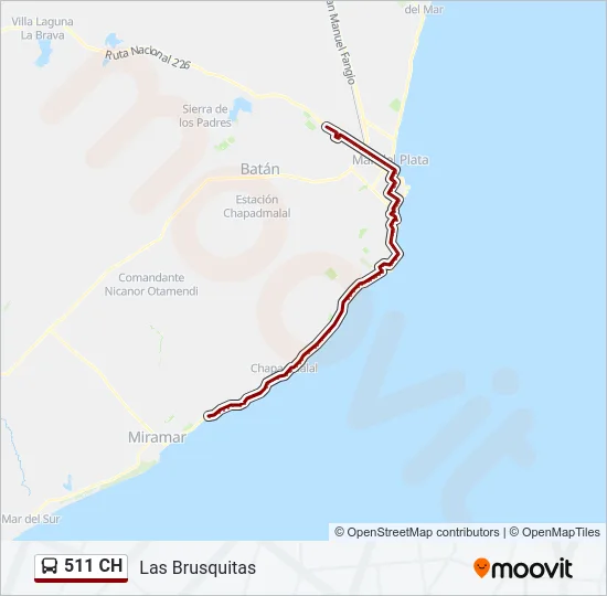 511 CH Bus Line Map