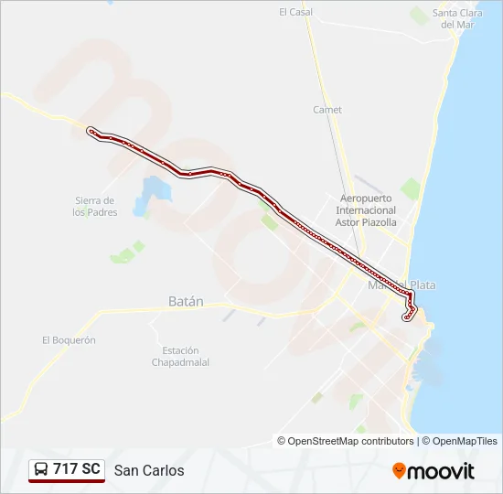 717 SC Bus Line Map
