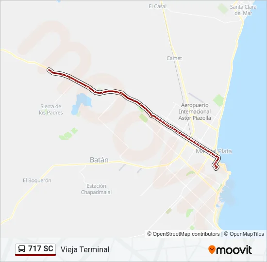 717 SC Bus Line Map