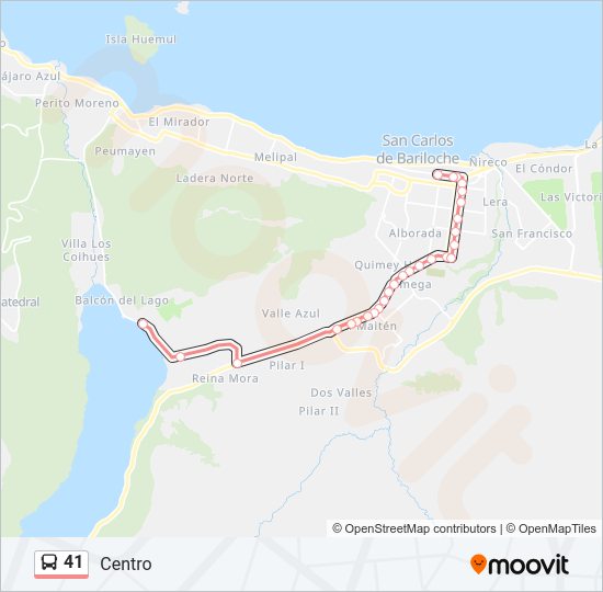 Mapa de 41 de autobús