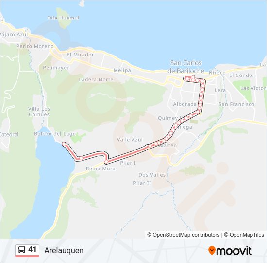 Mapa de 41 de autobús