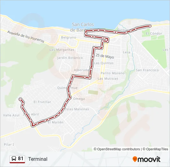 81 Bus Line Map