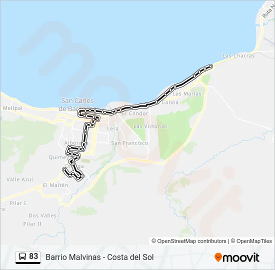 83 Bus Line Map