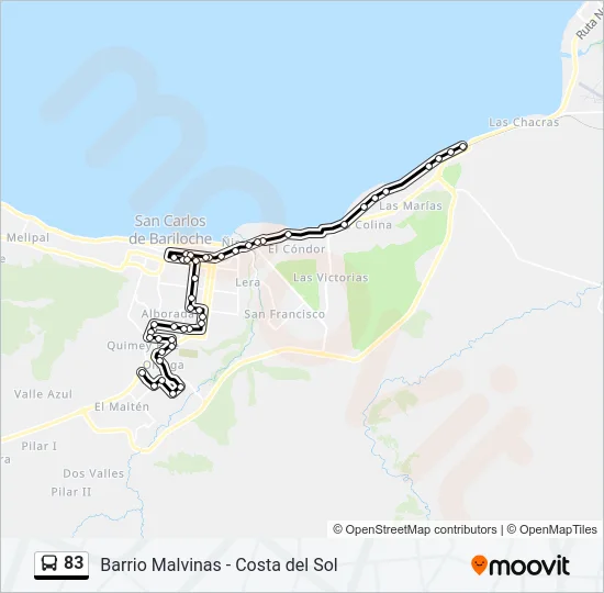 83 Bus Line Map