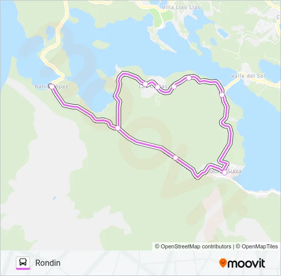 13 RONDIN Bus Line Map