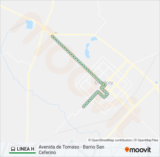 LINEA H Bus Line Map
