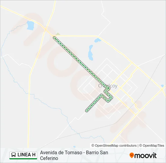 LINEA H Bus Line Map