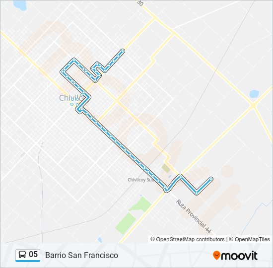 Mapa de 05 de autobús
