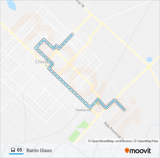 Mapa de 05 de autobús