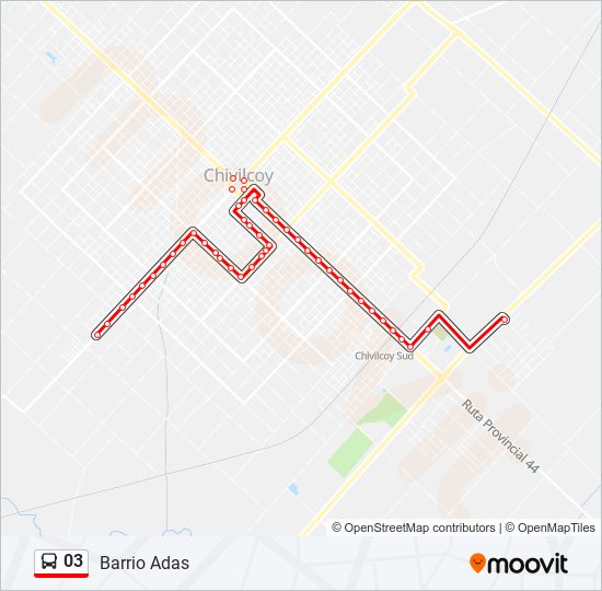 Mapa de 03 de autobús