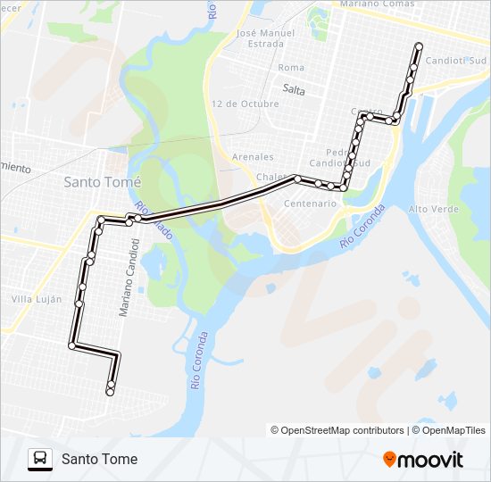 C NEGRA - FONAVI Bus Line Map