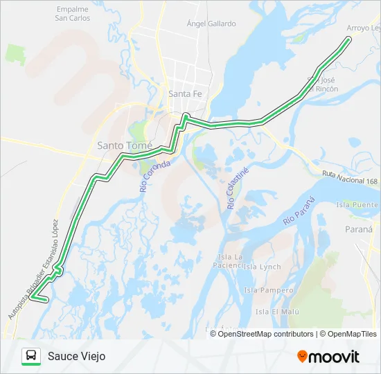 C VERDE Bus Line Map