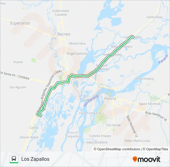 C VERDE Bus Line Map