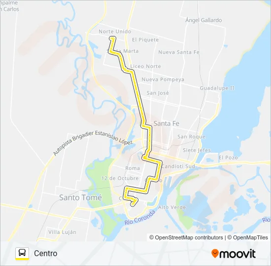 5 Bus Line Map