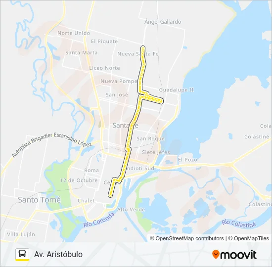 10 Bus Line Map