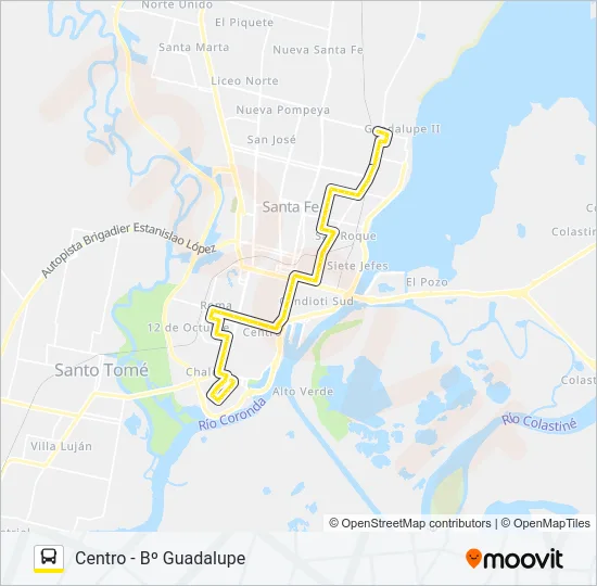 8 Bus Line Map