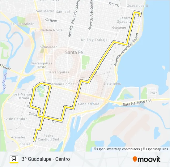 14 Bus Line Map