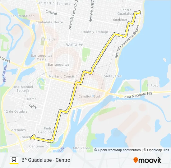 14 Bus Line Map