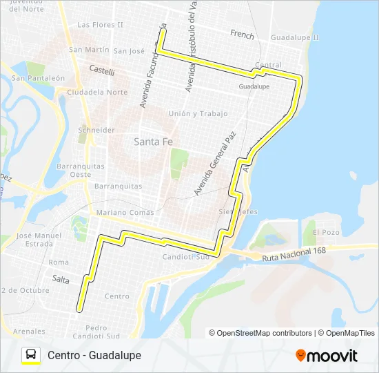 16 Bus Line Map