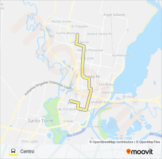 18 Bus Line Map