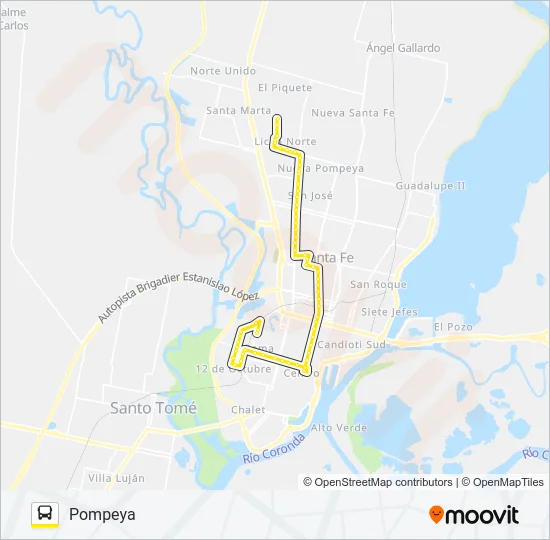 18 Bus Line Map