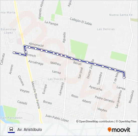 21 Bus Line Map