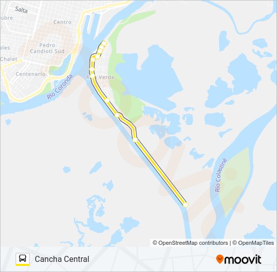 Mapa de LA BOCA de autobús