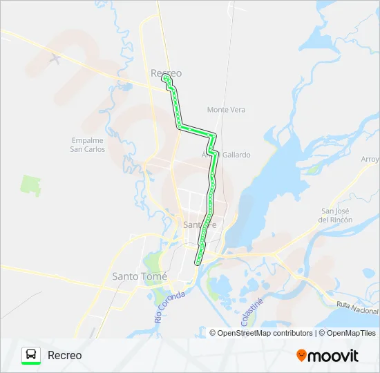 SEMIRAPIDO Bus Line Map