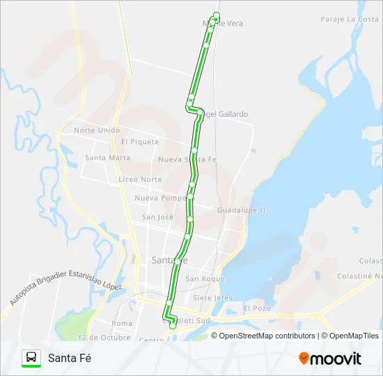 ESPECIAL Bus Line Map