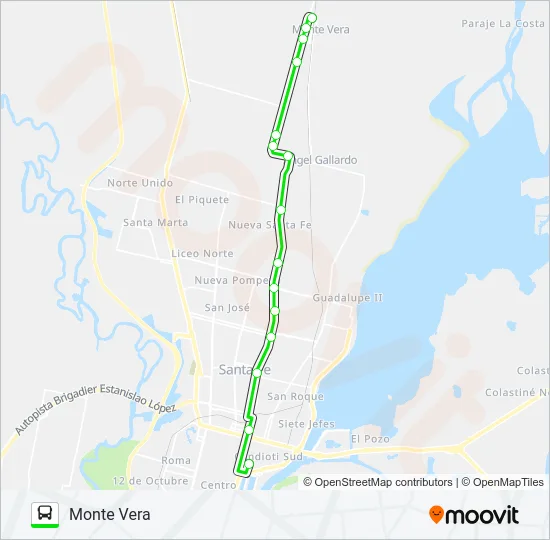 ESPECIAL Bus Line Map