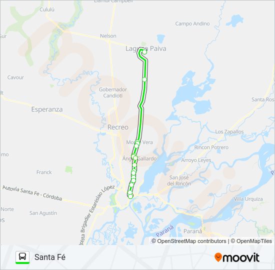 Mapa de ESPECIAL de autobús
