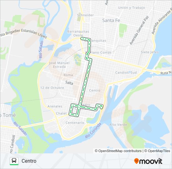 Mapa de KIEFFER de autobús