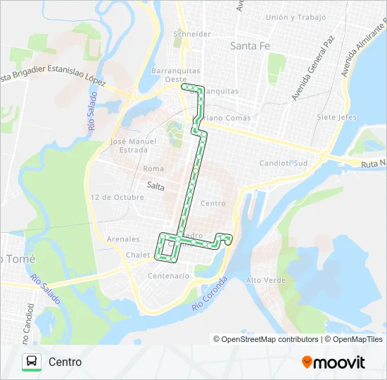 KIEFFER Bus Line Map