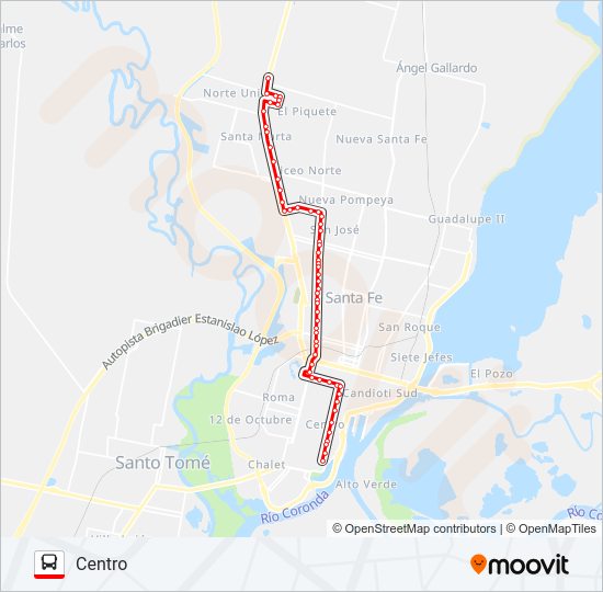 3 Bus Line Map