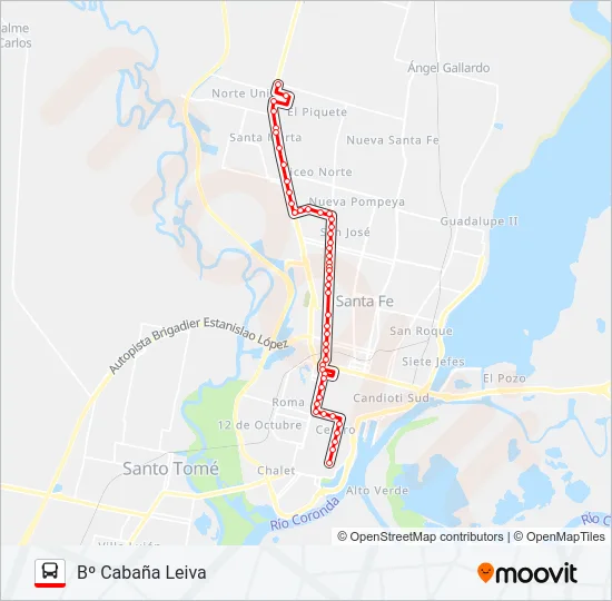 3 Bus Line Map