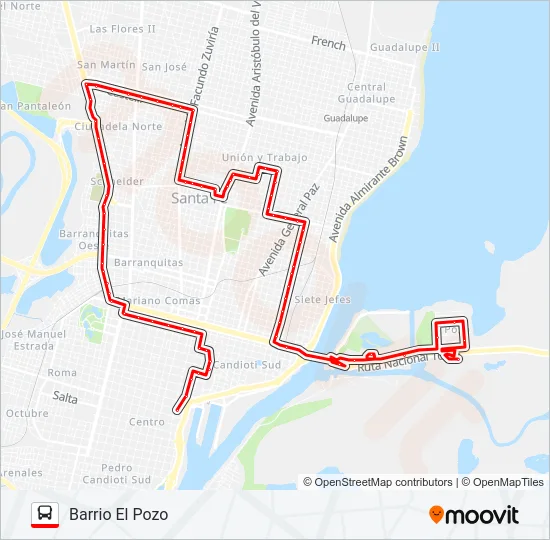 9 Bus Line Map