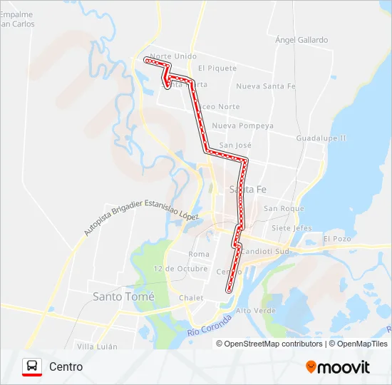 15 Bus Line Map