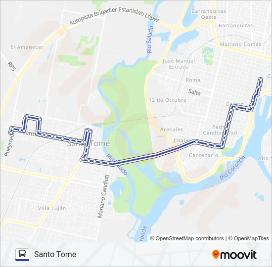 C AZUL - CEMENTERIO Bus Line Map